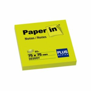 Notas Adhesivas Amarillo Neón 100 H
