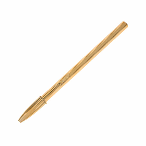 Bolígrafo Bic Cristal Oro/Plata - Imagen 2