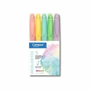 Pack 5 Marcadores Pastel